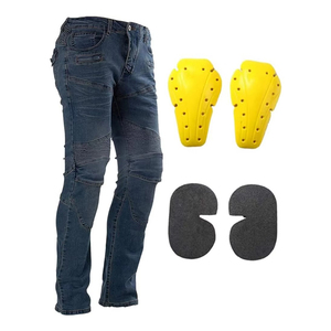 Jeans de Motociclista para Hombre, Hechos de Algodón, con Logotipo Personalizado al por Mayor, Transpirables, para Uso en Exteriores, en Venta - Product Image 1