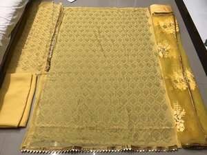 Nouvelle variété Faux Georgette Salwar Kameez pour adultes Robe Siroski Diamant Travail Mariages Achats en ligne Inde Tarif de gros - Product Image 3