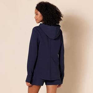Survêtement personnalisé d'hiver actif pour femmes coupe standard à manches longues épais 100% coton polaire - Product Image 3