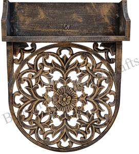 <b>Set</b> of 3 White Wash Mango Wood <b>Candle</b> Holders Rustic Charm for Home Decoration on Any Occasion Wholesale Price From Exporter - Product Image 3