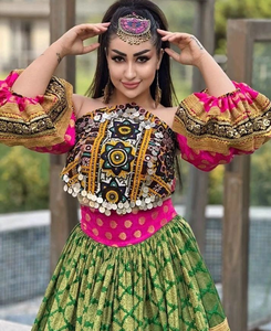 Vestido afgano para mujer, vestido afgano hecho a mano, vestido Kuchi afgano tradicional con bordado completo - Product Image 3