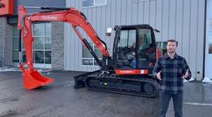 Pour KX080-5 66.6 HP 0.26m Capacité du godet EXCAVATEUR COMPACT - Product Image 6