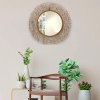 Miroir mural rond à cadre en métal moderne de luxe en gros pour la maison, le salon et l'intérieur décoratif Fournisseur de haute qualité