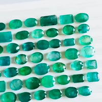 Emerald Alami Campuran Potongan 81 Pcs Batu Permata Asal Zambia Kualitas AAA Bersertifikat IGI Warna Hijau Polesan Sempurna 5-10mm 249.65cts