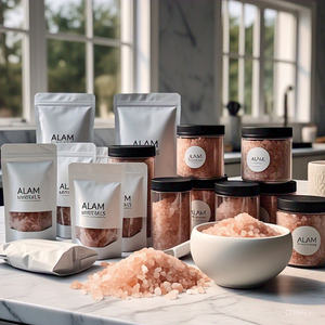 HACCP-Sel rose de l'Himalaya Grains fins et grossiers Emballage personnalisé riche en vitamines et minéraux complexes pour la cuisson - Product Image 1