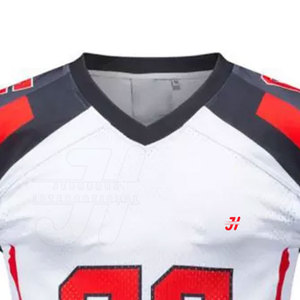 Venta al por mayor de uniformes de fútbol americano baratos personalizados de alto diseño equipo atlético Tops/camisas transpirable Jersey - Product Image 4