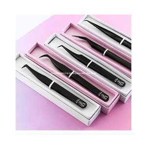 Pinzas de Alta Calidad con Punta de Fibra para Extensión de Pestañas, Agarre de Diamante de 45 Grados, Acero Inoxidable Resistente para Artistas Profesionales de Pestañas - Product Image 6