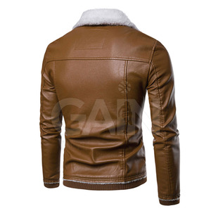 Veste en cuir personnalisée Veste en cuir légère Veste d'hiver en cuir respirante pour hommes - Product Image 2