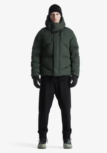 เสื้อแจ็คเก็ตพัฟเฟอร์บุขนแกะเนื้อนุ่มแบบผ้าแคนวาสสำหรับฤดูหนาว คุณภาพสูง ใหม่ เสื้อโค้ทกันหนาวสำหรับผู้ชาย คอตั้ง พร้อมโลโก้ด้านหน้า - Product Image 4