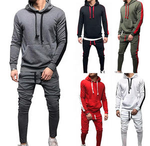 Vêtements de sport Flashy Ensembles de sweat à capuche de qualité personnalisée 350 g/m² Ensemble de sweats à capuche 100% coton Ensemble de survêtement de sport de plein air unisexe - Product Image 6