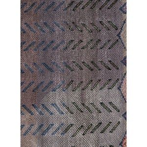 Alfombra Manchaha de Lana y Seda de Bambú con Patrón Abstracto, Anudada a Mano, Rosa y Morado, para Uso Doméstico - Les-2762 - Product Image 3