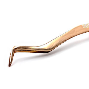 Pince à cils en acier inoxydable de longueur régulière en vente en gros de quantité en vrac du meilleur fournisseur - Product Image 5