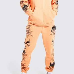 OEM survêtements de haute qualité avec logo personnalisé 2025 Streetwear décontracté style solide vêtements de sport de gymnastique tissu polaire survêtement imprimé d'hiver - Product Image 6