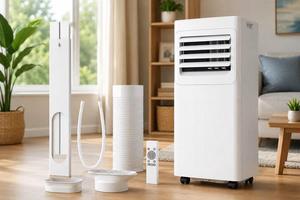2026 New <b>Portable</b> Mobile Air Conditioner Cooling Heating R32 Refrigerant Energy Saving 12001-15000 BTU Class a Energy Efficiency - Product Image 4