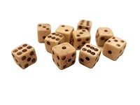 Dés de jeu cubiques en corne de buffle polie, faits à la main, écologiques, de haute qualité, couleur blanche, thème moderne, personnalisables, objets de collection