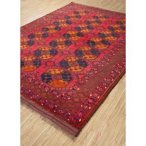 Alfombras de Lana Kiaan 9x12, Diseño Geométrico Rojo Naranja para el Hogar, Decoración de Sala de Estar, Pasillos, Anudadas a Mano, Pae-4866 para Adolescentes - Product Image 2