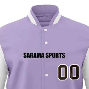 Chaqueta Universitaria de Satén OEM con Cierre de Botones a Presión, Chaqueta Universitaria de Alta Gama, Fabricante de Bordados Personalizados - Product Image 4