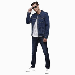 Vestes en jean en peau de mouton enduite de qualité supérieure avec logo personnalisé, imperméables, respirantes, fermeture éclair, style streetwear pour adultes - Product Image 6