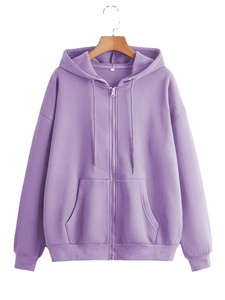Sweats à capuche zippés élégants et confortables avec poche au design unique, logo personnalisé, épaules tombantes, surdimensionnés, pour hommes - Product Image 5