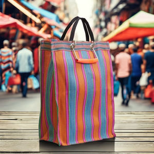 Bolsas de Compra Ecológicas de Nailon Reciclado Tejido PP, Bolsas de Polipropileno Reciclado Sostenibles, Hechas en India - Opciones al por Mayor - Product Image 3