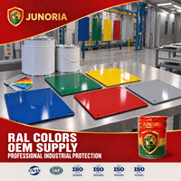 Revêtement liquide acrylique PU 2K, couche de finition, couleur RAL, peinture polyuréthane industrielle OEM pour équipements métalliques en acier
