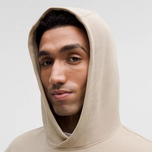 Sudaderas blancas extragrandes con bolsillo transpirable y bordado personalizado de alta calidad para hombre - Product Image 3
