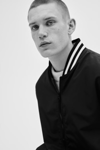 Custom Men's Stand Collar Bomber Jacket High Quality Sporty Fashion Trendy Basic Colorblock Winter Outwear XL Size Bomber Jacket - Product Image 3