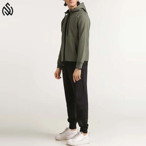 เสื้อมีฮู้ดแบบซิปหนาผ้าฟลีซหนาผ้าฝ้ายน้ำหนักเบามี100% ออกแบบโลโก้ได้ตามต้องการ - Product Image 5