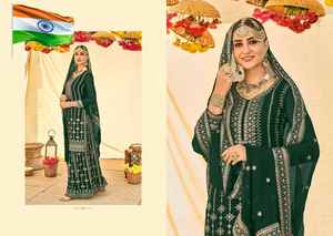 Hermosa Georgette Bordado Trabajo Estilo pakistaní Top Salwar Bodas exclusivas Compromisos Festivales Fiestas Tarifas al por mayor - Product Image 4