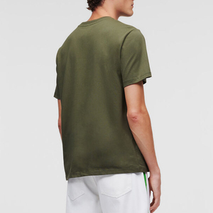 T-shirt pour hommes 100% coton Nouveau T-shirt décontracté d'été à la mode personnalisé de haute qualité pour hommes Chemises pour hommes de couleur bleue unie - Product Image 1