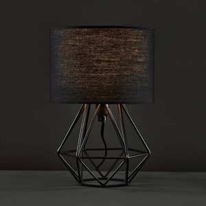 Lampada da Tavolo in Metallo Dipinto, Lampada Decorativa, Illuminazione Semplice per Soggiorno e Casa - Product Image 2