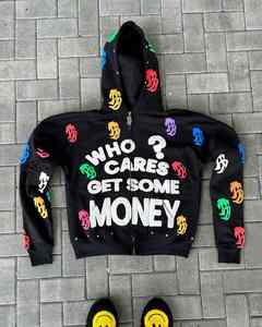 ชุดเซ็ตฮู้ดดี้และกางเกงจ็อกเกอร์ปักลายแบบสั่งทำพิเศษ คุณภาพสูง ระบายอากาศได้ดี ทรงโอเวอร์ไซส์ สไตล์สตรีทแวร์ ปี 2026 - Product Image 4