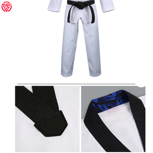 Uniforme de Taekwondo negro de artes marciales profesionales, Material ligero para hombres, logotipo bordado personalizado, Taekwondo - Product Image 3