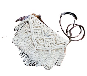 Bolso de lujo personalizado para mujer, bolsa trenzada de macramé de gran capacidad, de compras, a precio barato - Product Image 1