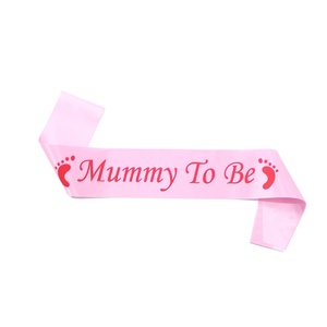 Écharpe en satin « Future Maman » pour fête de révélation du sexe du bébé, pour femmes enceintes, fournitures de décoration pour fête de naissance - Product Image 4