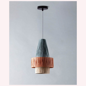 Elegante lámpara colgante tejida 2025 Mezcla de firma de ratán, algas marinas y yute para interiores orgánicos elegantes - Product Image 3