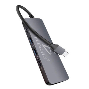 Hub Adattatore USB-C a 5 Porte in Lega di Alluminio con Ricarica Rapida 100W e Trasferimento Dati Ethernet Disponibile - Product Image 3