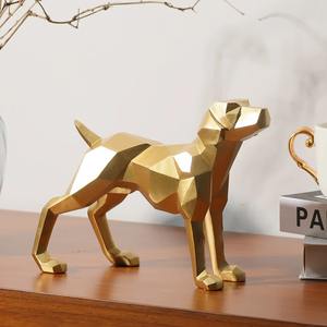 Exhibición de perro de Metal para decoración de mesa de sala de estar y mesa de centro decorativa moderna para el hogar estilo Interior - Product Image 2