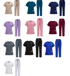 Bulk Scrubs Uniforms Sets for Women Reusable Scrubs Suit Scrubs Uniforms Sell Well Factory Price Scrubs Uniforms - Product Image 1