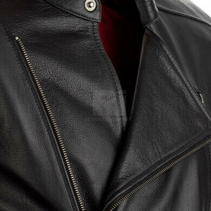 2025 vente en gros prix moto vestes conception personnalisée vélo course prix raisonnable hommes en cuir véritable moto veste - Product Image 5