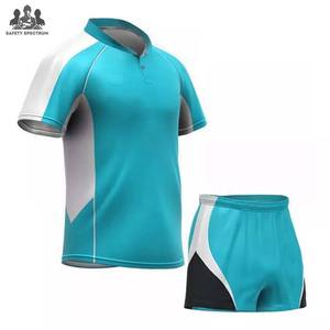 Ensemble maillot et short de rugby - Respirant, 100% polyester, uniforme sportif d'équipe |   Commandes en gros OEM - Product Image 6