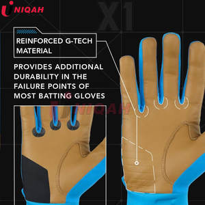 Guantes de Béisbol de Alto Rendimiento con Palma de Cuero Cabretta Duradero, Cierre de Gancho y Bucle, Ambidiestros, para Bateo - Product Image 4