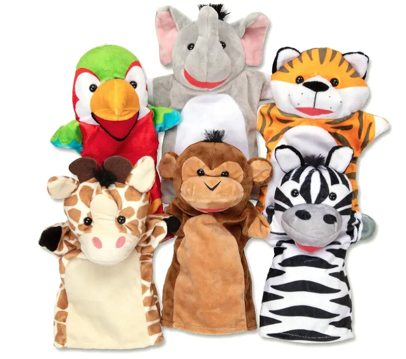 Venta caliente Material ecológico Marioneta de mano personalizada Juguete de peluche personalizado para niños/Regalo para todas las edades