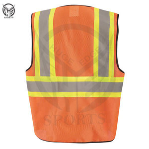 Chaleco de Seguridad Reflectante de Alta Visibilidad para Obras de Construcción, Ropa de Trabajo de Seguridad Vial, Impermeable, con Logotipo LED Intermitente, Color, Talla, Unisex - Product Image 4