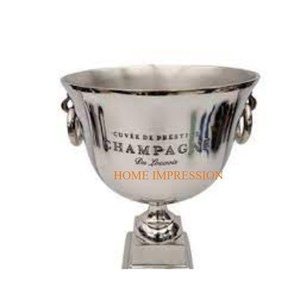 Seau de bouteille de vin de grande taille en métal plaqué cuivre conception admirable matériel de cuivre Vintage Barware seau à vin de table - Product Image 6