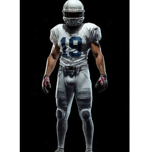 Ensemble d'uniformes de football sportif, maillot à manches courtes américain, ensembles de pantalons américains, OEM, uniformes américains - Product Image 4