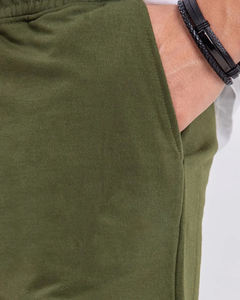 Summer casual wear cotton <b>Shorts</b> for <b>mens</b> Active Wear Blank Quick Dry streetwear solid <b>green</b> colour quater length <b>mens</b> <b>shorts</b> - Product Image 3