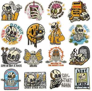 Custom Color Embroidery Patches High Quality Iron On Fabric Badges Fashion Chenille Patches for Clothing Hats <b>Jackets</b> Jeans Bags - Product Image 3