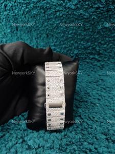 Radiance and Style Combined Sparkling Moissanite <b>Watch</b> for Men High Quality Iced Out Diamond Stainless Steel Automatic <b>Watch</b> - Product Image 5