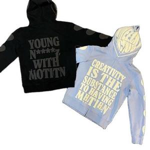 Service de conception de vêtements pour hommes Sweat-shirt zippé intégral sur le visage Sweats à capuche pour hommes Logo personnalisé Vêtements de golf Sweat à capuche zippé pour hommes - Product Image 1